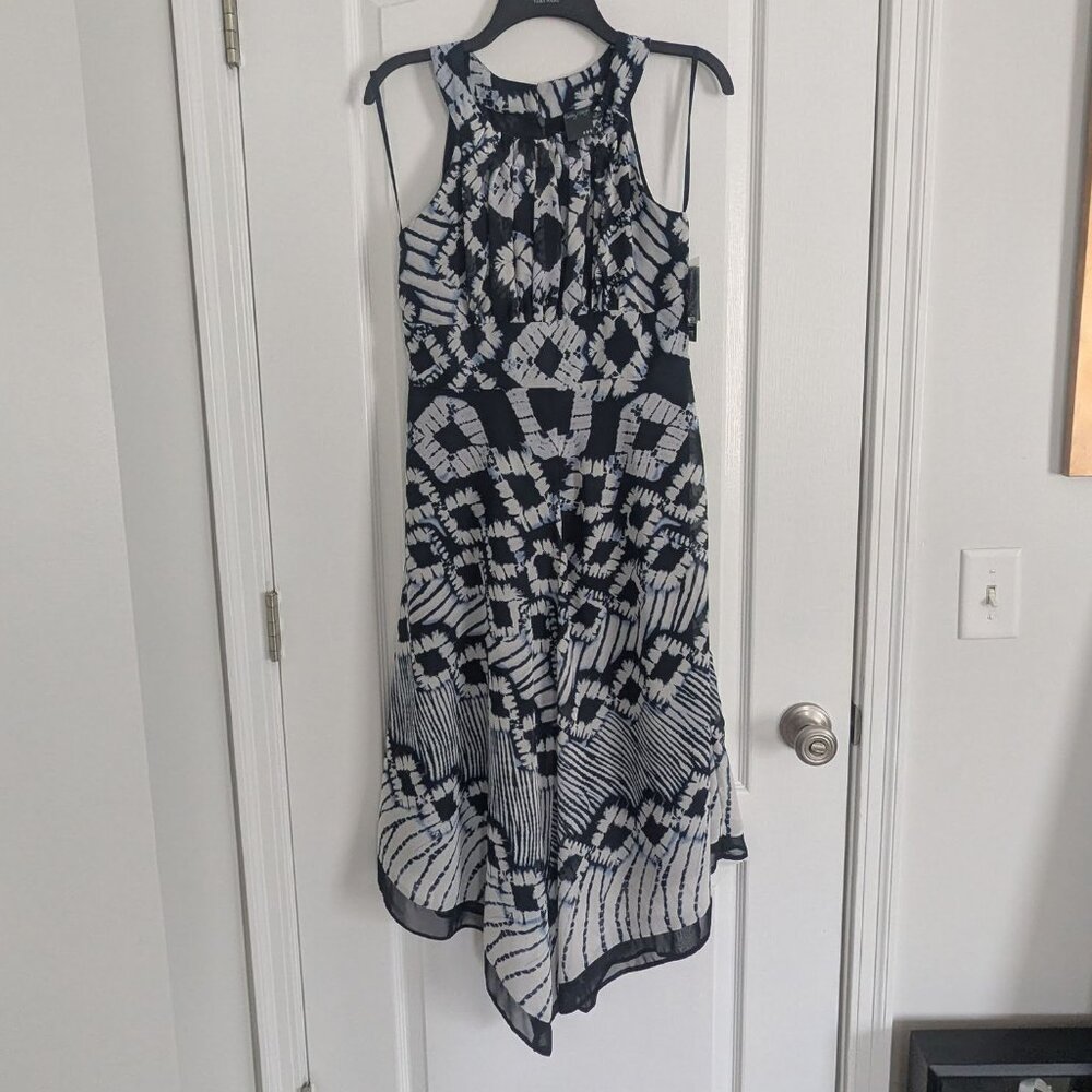 Hankerchief hem sleeveless dress WT - size 8